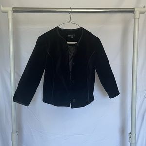 Velour Black Blazer